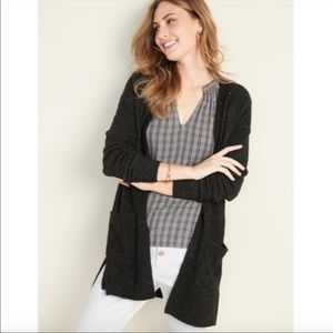 Old Navy Open-Front Long-Line Cosmic Sweater Sz M